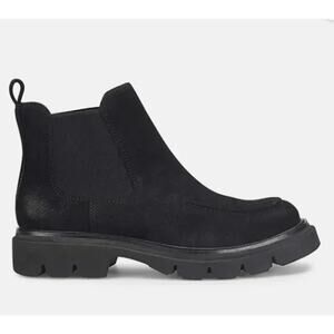 Sofft Samira Black Suede Chelsea Boot Size 7 NWOB Grunge Comfort Goth